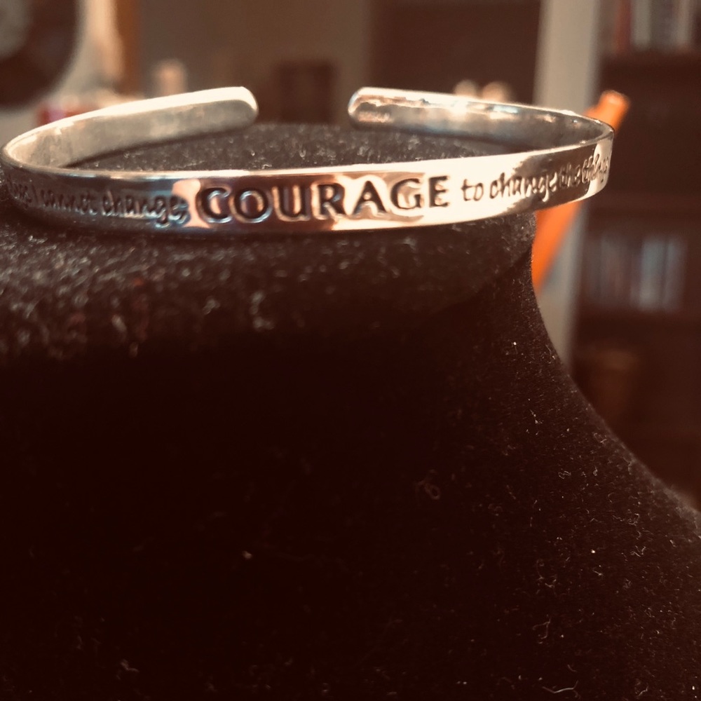 Serenity Prayer Sterling Silver Petite Cuff